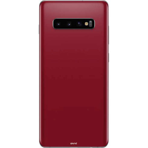 Burgundy Solid Galaxy S10 Plus Skin