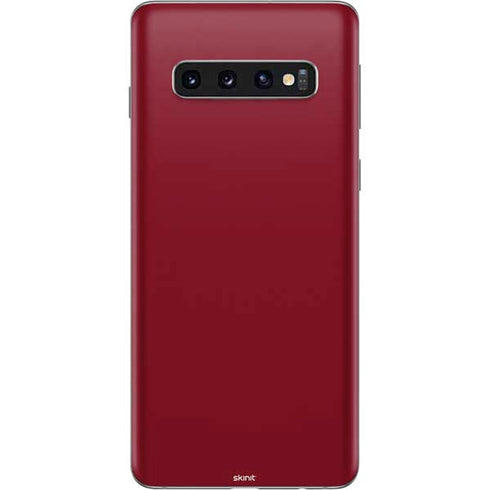Burgundy Solid Galaxy S10 Skin