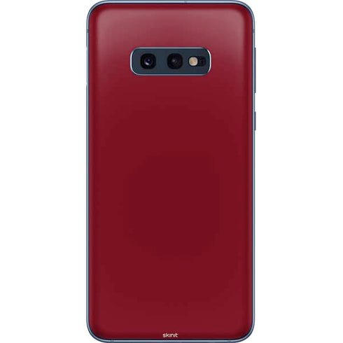 Burgundy Solid Galaxy S10e Skin