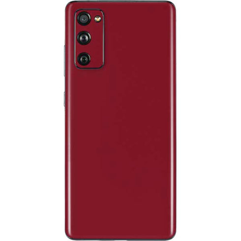 Burgundy Solid Galaxy S20 Fan Edition Skin