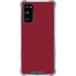 Burgundy Solid Galaxy S20 FE Clear Case