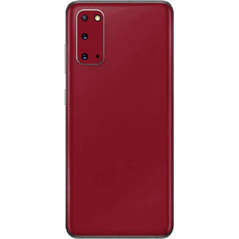Burgundy Solid Galaxy S20 Skin