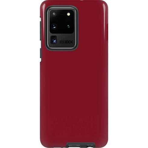 Burgundy Solid Galaxy S20 Ultra 5G Pro Case