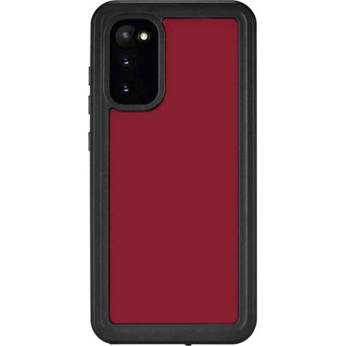 Burgundy Solid Galaxy S20 Waterproof Case
