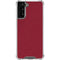 Burgundy Solid Galaxy S21 FE Clear Case
