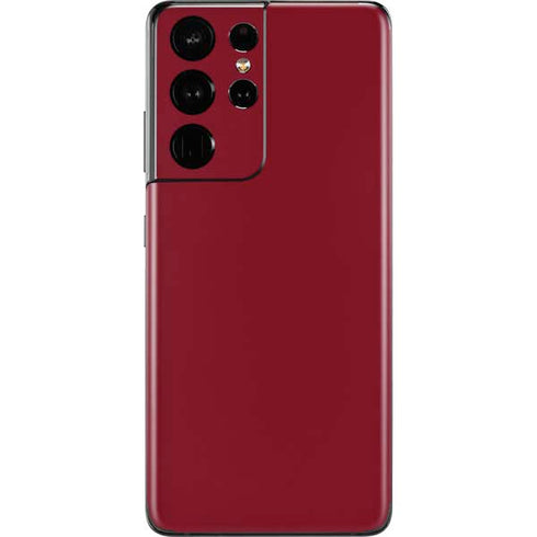 Burgundy Solid Galaxy S21 Ultra 5G Skin