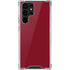 Burgundy Solid Galaxy S22 Ultra Clear Case