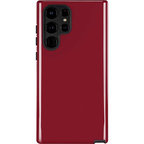 Burgundy Solid Galaxy S22 Ultra Pro Case