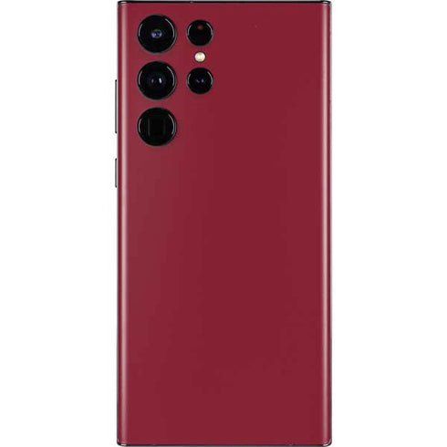 Burgundy Solid Galaxy S22 Ultra Skin