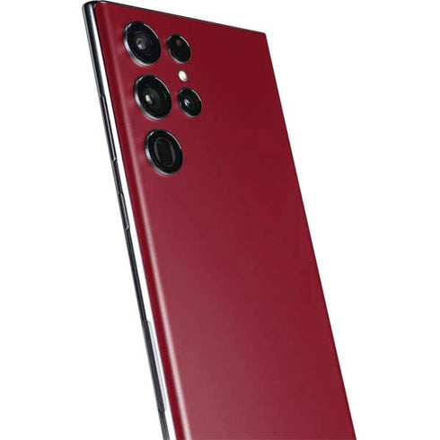 Burgundy Solid Galaxy S22 Ultra Skin