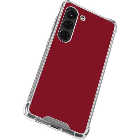 Burgundy Solid Galaxy S23 Clear Case