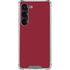 Burgundy Solid Galaxy S23 Clear Case