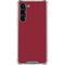 Burgundy Solid Galaxy S23 Plus Clear Case