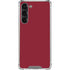 Burgundy Solid Galaxy S23 Plus Clear Case