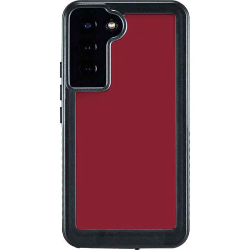 Burgundy Solid Galaxy S23 Plus Waterproof Case