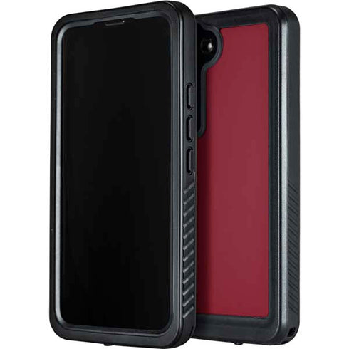 Burgundy Solid Galaxy S23 Plus Waterproof Case