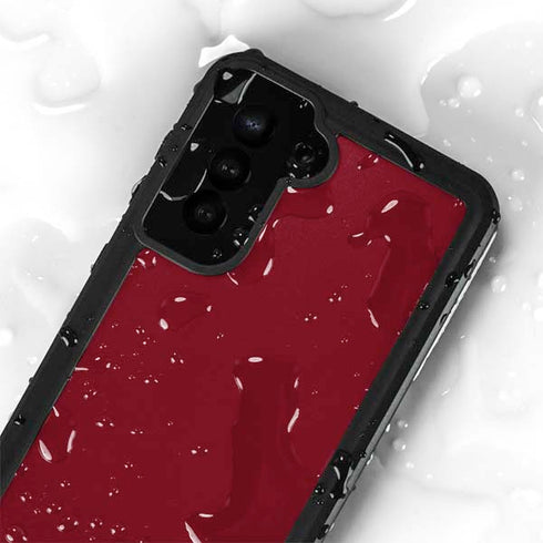 Burgundy Solid Galaxy S23 Plus Waterproof Case