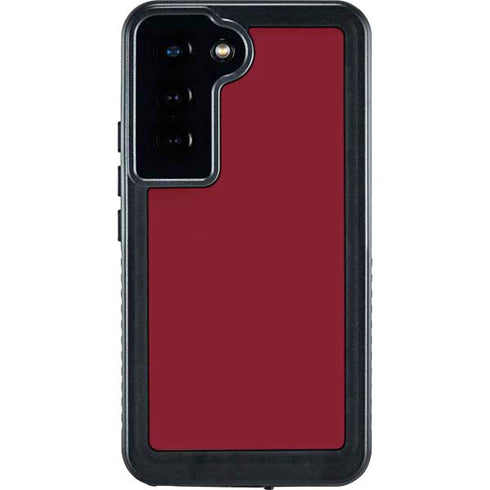 Burgundy Solid Galaxy S23 Waterproof Case