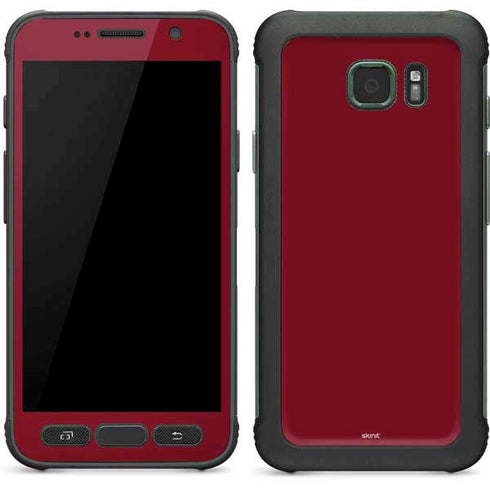 Burgundy Solid Galaxy S7 Active Skin