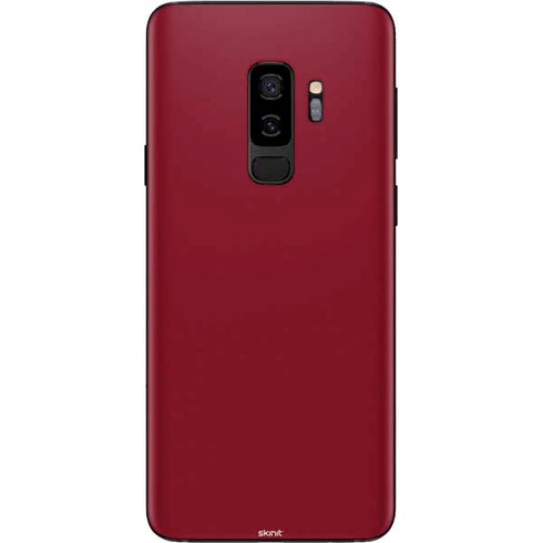 Burgundy Solid Galaxy S9 Plus Skin