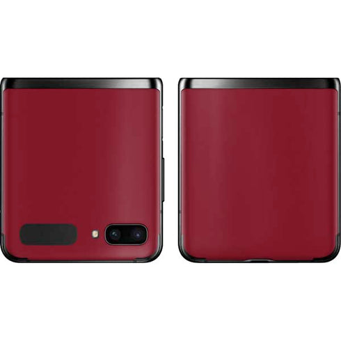Burgundy Solid Galaxy Z Flip Skin