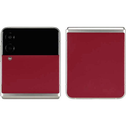 Burgundy Solid Galaxy Z Flip3 5G Skin