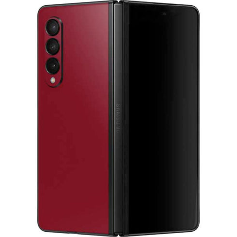 Burgundy Solid Galaxy Z Fold3 5G Skin