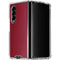 Burgundy Solid Galaxy Z Fold4 5G Clear Case