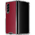 Burgundy Solid Galaxy Z Fold4 5G Clear Case