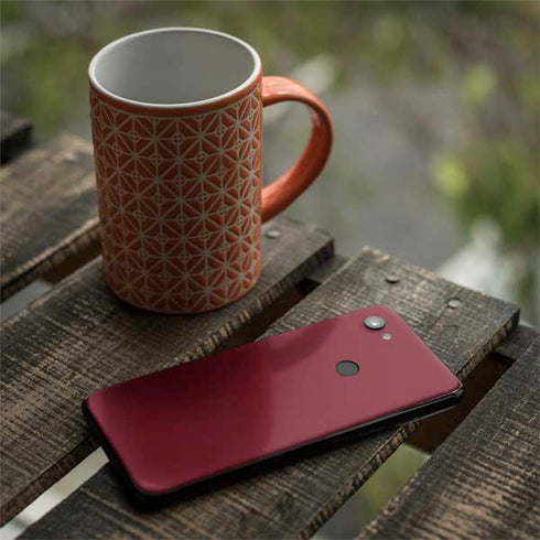 Burgundy Solid Google Pixel 3a XL Skin