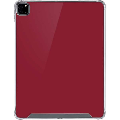 Burgundy Solid iPad Pro 12.9in (2020) Clear Case
