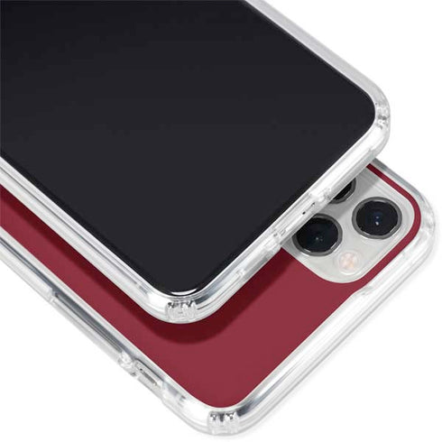 Burgundy iPhone 11 Pro Clear Case
