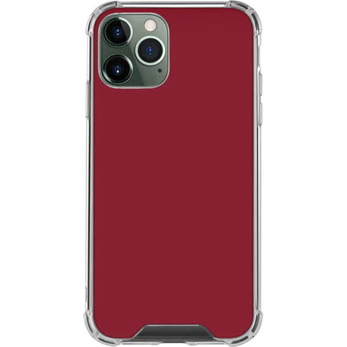 Burgundy iPhone 11 Pro Max Clear Case