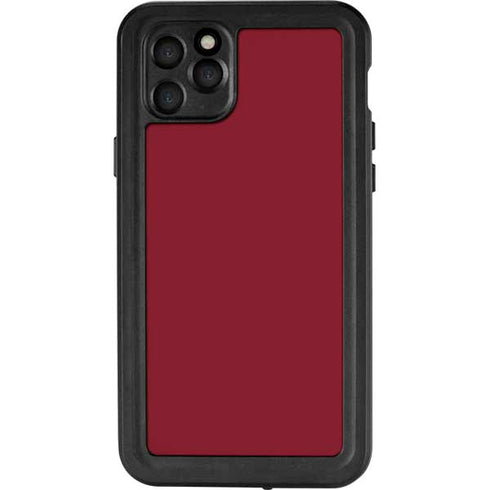 Burgundy Solid iPhone 11 Pro Max Waterproof Case
