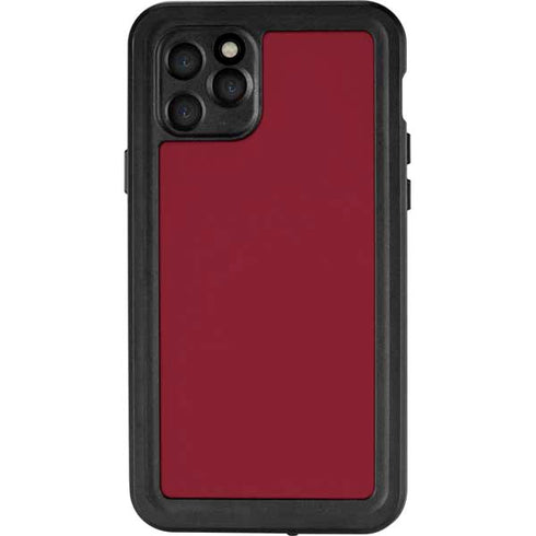 Burgundy Solid iPhone 11 Pro Waterproof Case
