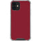 Burgundy Solid iPhone 12 Clear Case