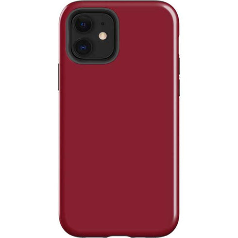 Burgundy Solid iPhone 12 Impact Case