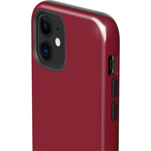 Burgundy Solid iPhone 12 Impact Case