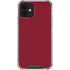 Burgundy Solid iPhone 12 Mini Clear Case