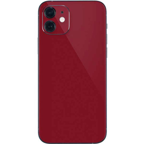 Burgundy Solid iPhone 12 Mini Skin