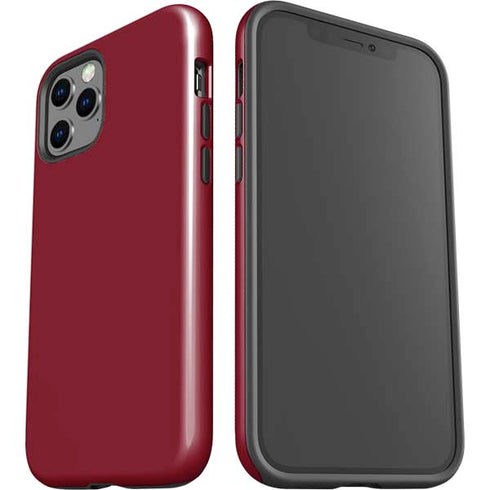 Burgundy Solid iPhone 12 Pro Impact Case