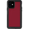 Burgundy Solid iPhone 12 Waterproof Case