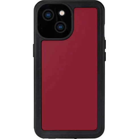 Burgundy Solid iPhone 13 Mini Waterproof Case