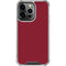 Burgundy Solid iPhone 13 Pro Clear Case