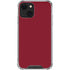 Burgundy Solid iPhone 14 Plus Clear Case