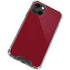 Burgundy Solid iPhone 14 Plus Clear Case