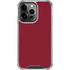 Burgundy Solid iPhone 14 Pro Clear Case