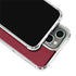 Burgundy iPhone 15 Pro Clear Case