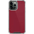 Burgundy Solid iPhone 14 Pro Max Clear Case