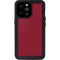 Burgundy Solid iPhone 14 Pro Max Waterproof Case